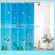 2016 new Colors latest PEVA Aquatic creatures design shower curtain