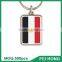 Souvenir no mold fee custom printing Korean flag metal nickel flag keychain