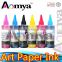 Aomya Waterproof Art Paper inject Ink. Bulk ink For Epson For Epson Stylus Photo R2400/7800/9800/7880C/4880C