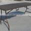 Rattan surface plastic folding table and chair set