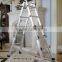 aluminum giant ladder with telescopic steps 4*3 3.6M