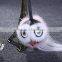 Wholesale hot sale mink fur cute owl shaped key chain/ keyring/ key finder/ key fob