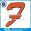 Blue Letter 3d Chenille Adhesive Patch for Clothing Embroidery Chenille Patch