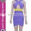 fashion latex dress women bodycon summer bandage fabric for dress fashion sleeveless 2016