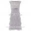 Lace Top Layer Dress,Empire Waist Beaded Grey Ladies Official dresses