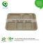 Eco-friendly biodegradable six compartment meal Tray                        
                                                Quality Choice