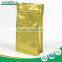 Aluminum Foil Bag Side Zipper Flat Bottom Bag Packaging for Coffee or Tea With Valve