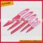 S2-5 5pcs Non-stick color kitchen knife set with PP+TPR handle