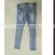 five pocket style jeans pent with knee ripped
