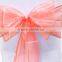 organza sash bow for wedding chair covers