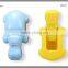 Hippo shaped harlf -strip stapler