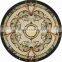 Hotel image wall decoration marble medallion backing aluminum