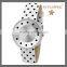 FS FLOWER - PU Leather Silk Cloth Spots Fashion Female Watches Promotional Products