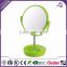 Colorful Round Shape Plastic Desktop Cosmetic Mirror With Holder