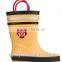 european style rain boots with loop fashion wellie boots cutom wellington boots