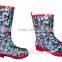 high quality cheap low heeled parent-child rubber rain boots