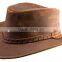 Top COWBOY Suede Cowhide Leather TOPPER "Steampunk" COWBOY HAT