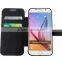 Good quality durable leather flip case for samsung galaxy s6