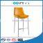TB fabric backrest stainelss steel bar stool high chair supplier