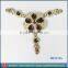 Fashion lady flower TPU shoe part with jewelry HU1175A