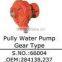 Schwing concrete pump parts pully water pump gear type OEM 284138 237 Putzmeister JUNJIN