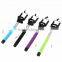 2015 Handheld monopod Z07-5 plus wired selfie stick cable take pole selfie stick, monopod selfie stick available in stock