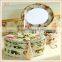 Large oval shape handmade cardboard jewelry box