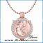 DIY Gold/Rose Gold/Platinum Coin Holder Necklace with Beauty Angel Portraits