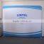 promotional round tube aluminum fabric display stand