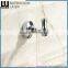 Sleek Multi-Purpose Zinc Alloy Chrome Finishing Bathroom Sanitary Items Wall Mounted Double Robe Hook