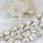 15mm AA- white ivory grade irregular baroque natural freshwater pearl beads baroque strand