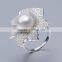 resizable newest custom different from pearl rings for women silver