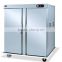 Mobile double Door Electric Food Warmer Cabinet /Electric stainless steel Food Warmer Trolley
