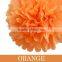 4" 6" 8" 10" 12"14" 16" 20" Tissue Paper Pompoms Pom Poms Balls Wedding Party Decor Orange tissue paper PomPom