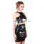 Sexy PVC wholesale leather skater mature tight dress leather bandage dress