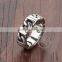 8MM Stainless Steel Vintage Hollow Ring Fashion Ring Steam Punk Jewelry 6240018