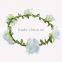 Yiwu factory manufacturer floral hairband ,6 flowers tiara/crown headband for woman