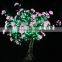 MOQ 10pcs green and pink flower tree led light source, artificial 1.8M height christmas tree