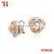 Oversized Love Knot Stud Earring, multi-color earrings