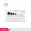 2017 hot selling! oval 10 pieces rose gold makeup brush set with high quality synthetic hair