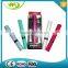 Protable "D" shape electric pink color toothbrush