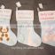 2016 wholesale christmas children gift bag christmas socks made in china