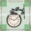 Plastic Double Sided Decorative Garden Wall Clock