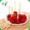 Disposable food use natural bamboo fruit forks for sale