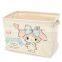 Foldable Laundry Basket Cotton Linen Toys Bin Basket Household Storage Organizer Cartoon Bottle