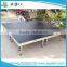 Small size 4ft x 4ft aluminum stage round leg , adjustable performance stages