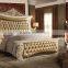 Bisini European Royal Wooden Decorated 5PCS Bedroom Set/Luxury Hand Carved Bedroom Furniture For Presidential Suite (MOQ=1 SET)
