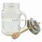 Haonai wholesale glass honey mason jar with handle