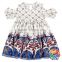 Children Girls Maxi Print White Dress Outfits Fairy Tales Angel Girl Smocked Dress