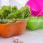 plastic vegetable fruit storage basket for kitchen,sink kitchen basket washing round plastic fruit caddy storage